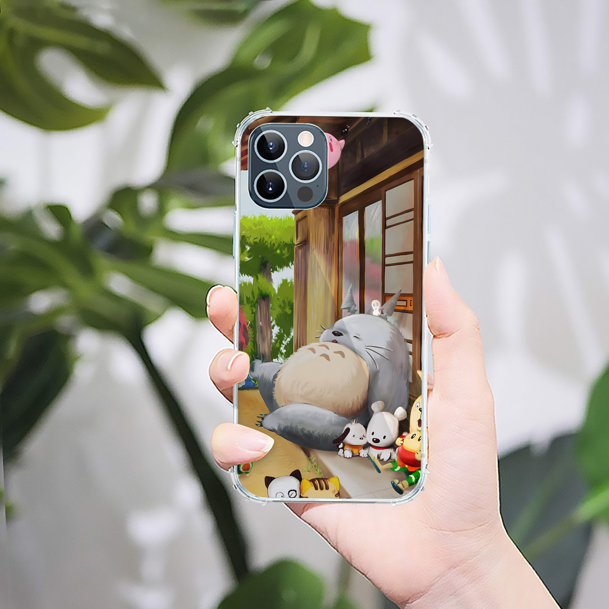 （画像用） となりのトトロ 草壁メイ 草壁サツキ My Neighbor Totoro Satsuki Kusakabe Mei Kusakabe 【iPhone 12シリーズ対応】透明スマホケース（クリアソフトケース）